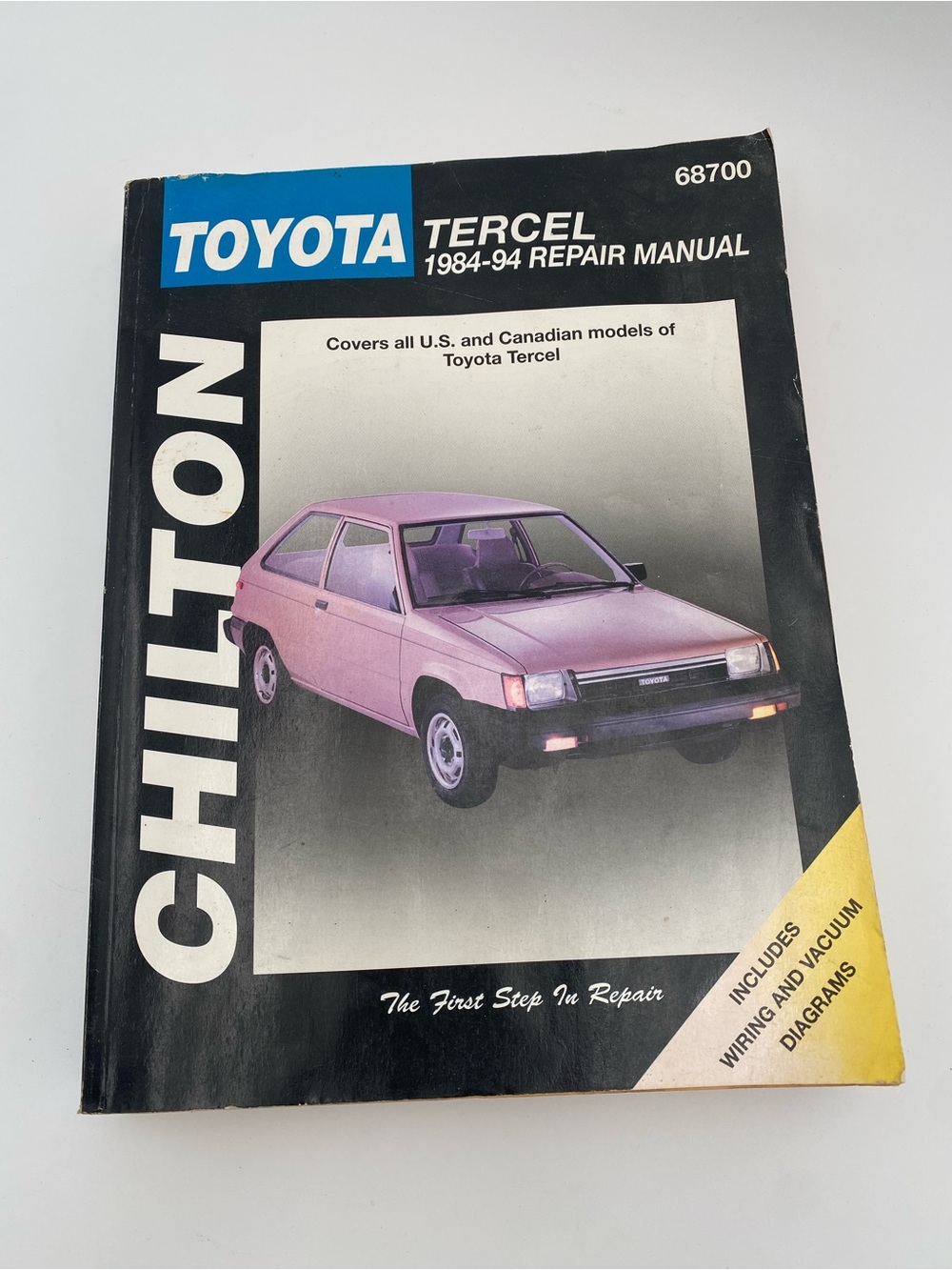 Toyota Tercel 1984-94 Repair Manual - Black Cover